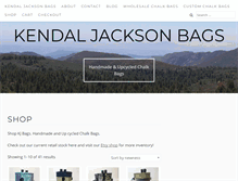 Tablet Screenshot of kendaljacksonbags.com